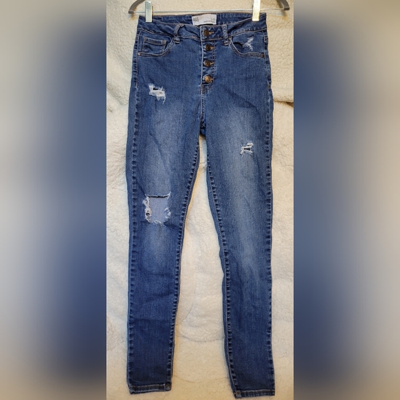 RSQ, 26/3, Manhattan High Rise Jeans, Medium Blue Wash - Picture 1 of 4